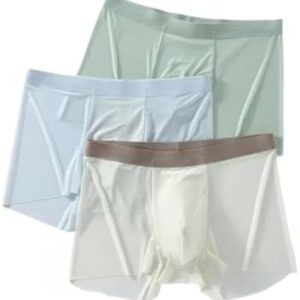 Jameso Men's Ice Silk Ultra-Thin Boxer Briefs - Breathable Seamless Underwear for Comfort - Perfect for Everyday Wear