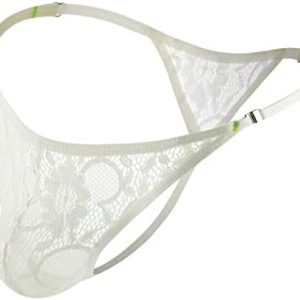 Evankin Men's Lace Thong Underwear | Sexy See-Through G-Strings | Bulge Pouch Design for Gay Men | Fun & Comfortable Joc