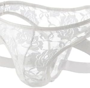 Evankin Men's Lace See-Through Jockstrap Underwear | Low Rise T-Shaped Leggings for Comfort | Perfect for Daily Wear and