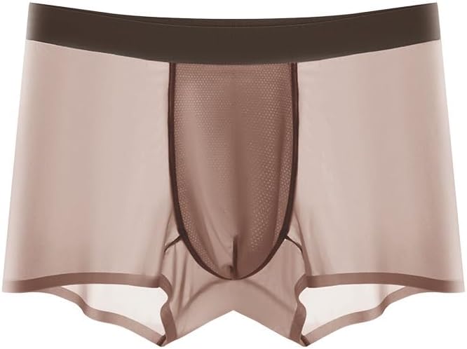 Jameso Men's Ice Silk Ultra-Thin Boxer Briefs - Breathable Seamless Underwear for Comfort - Perfect for Everyday Wear