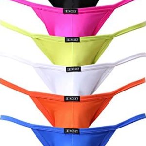 iKingsky Men's Pouch Thong Underwear | Sexy Low Rise Bulge Design | Comfortable Fit for Everyday Use | Ideal for Daily W