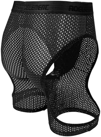 Evankin Men's Ice Silk Hollow Boxer Briefs - Breathable Sexy Underwear for Active Lifestyle - Comfortable Elastic Sports