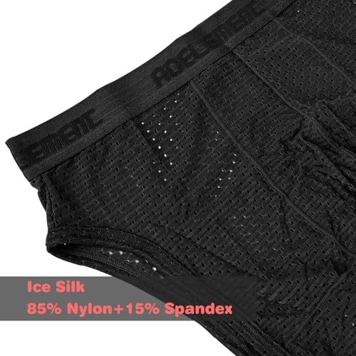 Evankin Men's Ice Silk Hollow Boxer Briefs - Breathable Sexy Underwear for Active Lifestyle - Comfortable Elastic Sports